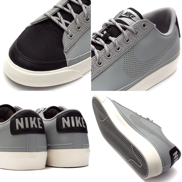 Nike Blazer Low Perforated Swoosh Matte Silver Black 3