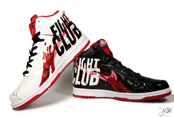 Nike Dunk High Fight Club By Yoa Kustoms 1