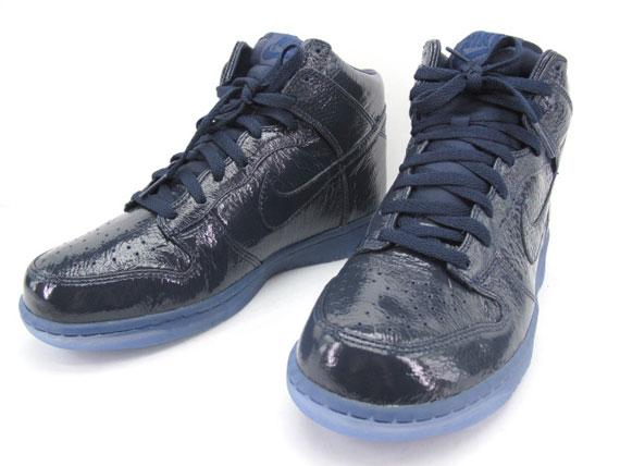 Nike Dunk High Premium Obsidian Crinkle Patent 07