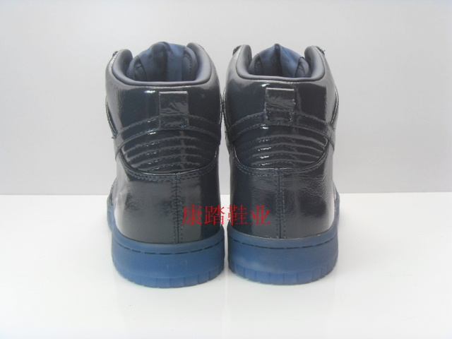 Nike Dunk High Premium Obsidian Crinkled Patent Leather 5