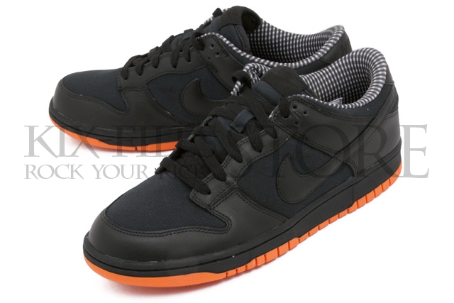 Nike Dunk Low Black Bright Mandarin 2