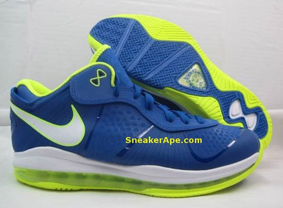 Nike Lebron 8 V2 Low Treasure Blue Volt New Images 2