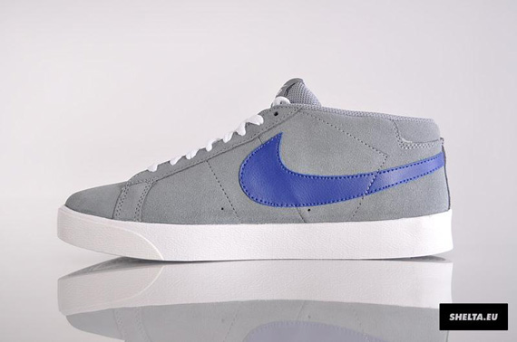 Nike Sb Blazer Cs Grey Blue Red Swoosh 07