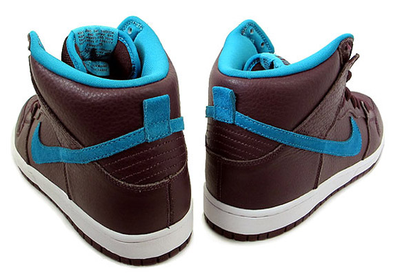 Nike SB Dunk High Premium - Deep Burgundy - Aquamarine | May 2011