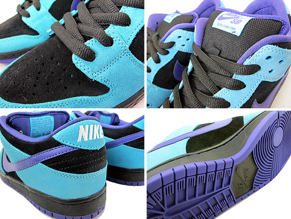 Nike SB Dunk Low - Black - Varsity Purple - Baltic Blue