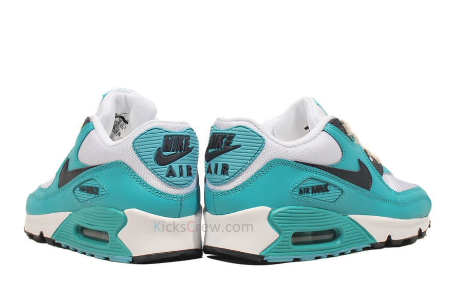 Nike Wmns Air Max 90 Mineral Blue Obsidian Birch White 1