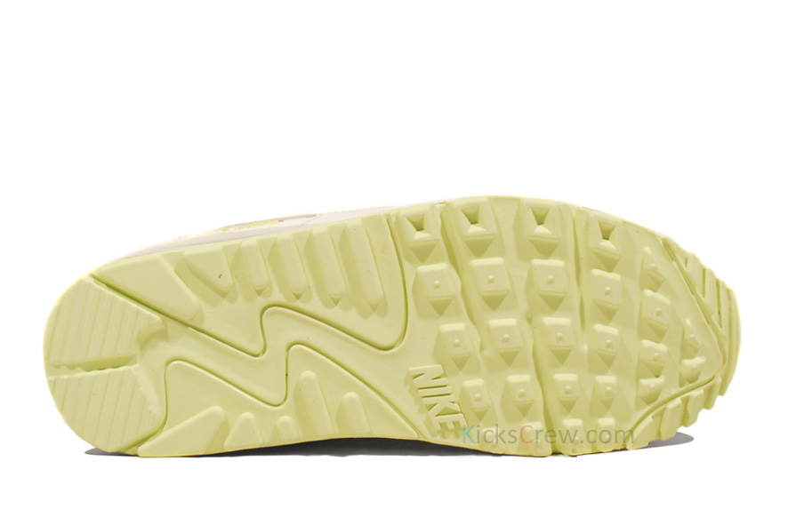 Nike Womens Air Max 90 Sail Citrine Yellow Mineral Blue 4
