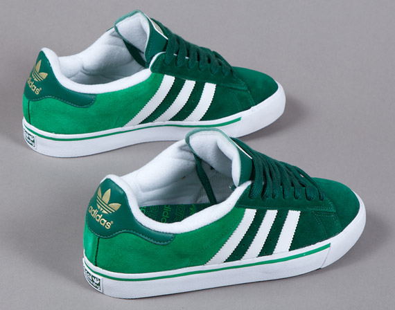 adidas Skateboarding Campus Vulc – Green – White
