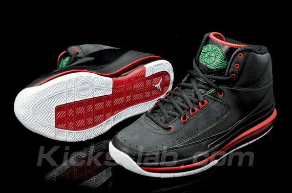 Air Jordan 2.0 Blk Red Grn Kl 05