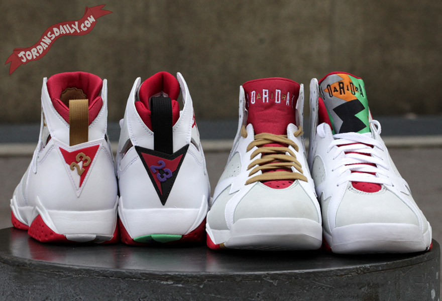 Air Jordan VII – Hare vs. Year Of The Rabbit Comparison