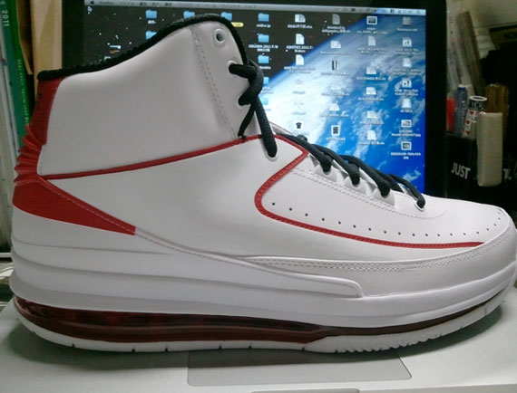 Air Jordan Ii Max White Black Varsity Red Kickslablog 02