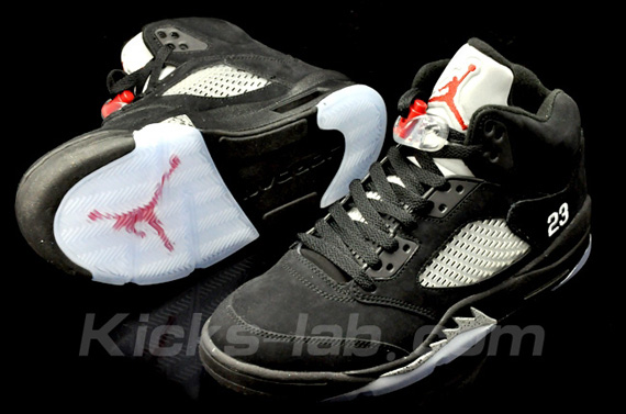 Air Jordan V Black Metallic Silver 2011 Kl 03