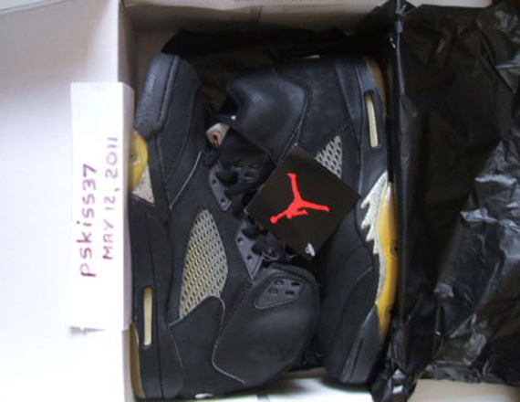 Air Jordan V Black Metallic Silver Og Pair On Ebay 05