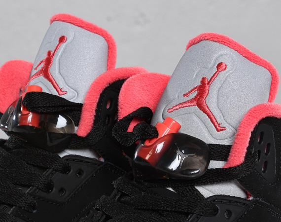 Air Jordan V GS – Black – Alarming Red | Available