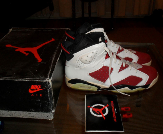 Air Jordan Vi Carmine Og Pair On Ebay 01