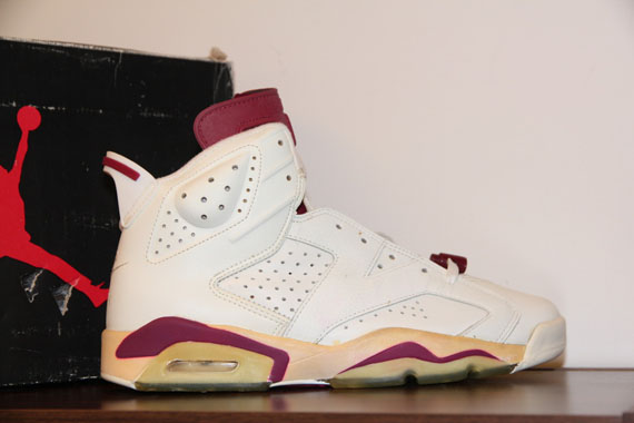 Air Jordan Vi White Maroon Og Pair On Ebay 14