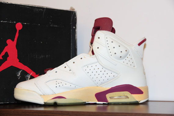 Air Jordan Vi White Maroon Og Pair On Ebay 15