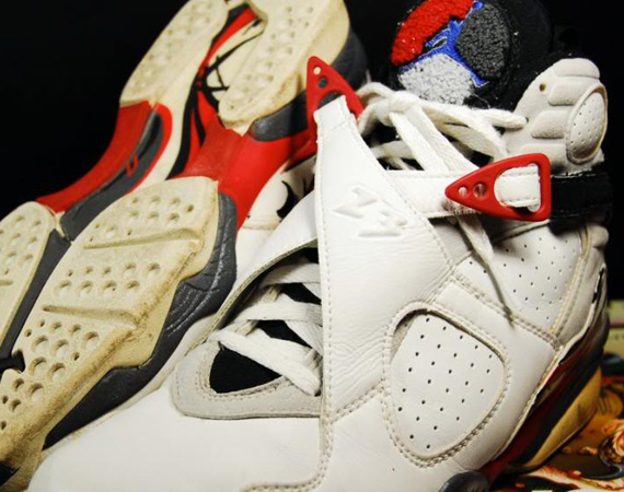 Air Jordan VIII - White - Black - True Red | OG Pair on eBay