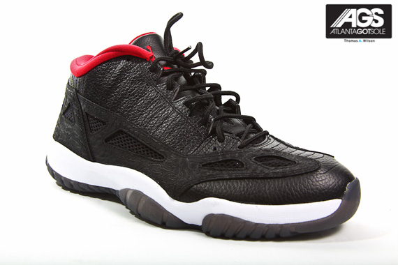 Air Jordan Xi Ie Low Black Varsity Red Ags 06