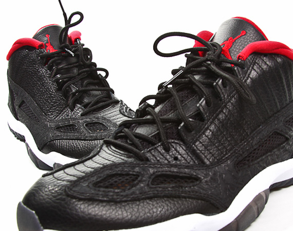 Air Jordan XI IE Low – Black – Red – White | New Images