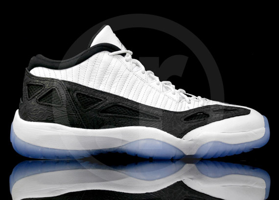 Air Jordan Xi Ie Low White Black Detailed Images 2