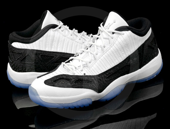 Air Jordan Xi Ie Low White Black Detailed Images 3