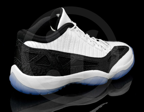 Air Jordan Xi Ie Low White Black Detailed Images 5