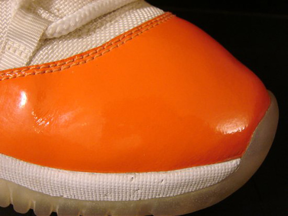 Air Jordan Xi Orange White Unreleased Sample 05