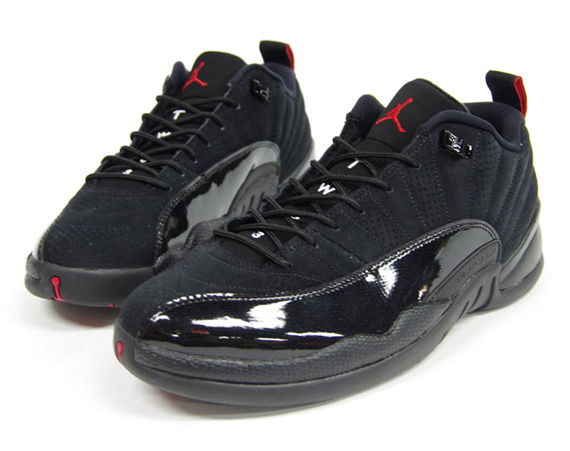 Air Jordan Xii Low Black Patent Varsity Red Mita 04