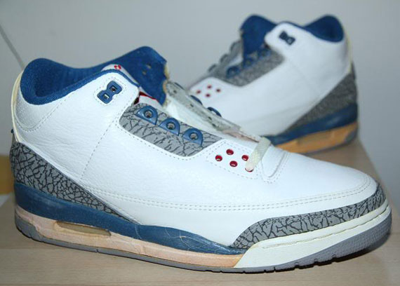 Air Jordan III – White – True Blue | OG Pair on eBay