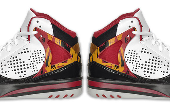 Jordan Phase 23 Hoops - White - Cardinal Red - Bronze