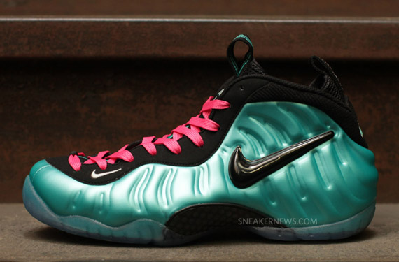 Nike Air Foamposite Pro Retro Black South Beach Lace Swap 1