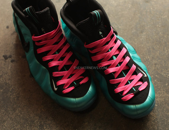 Nike Air Foamposite Pro Retro Black South Beach Lace Swap 10