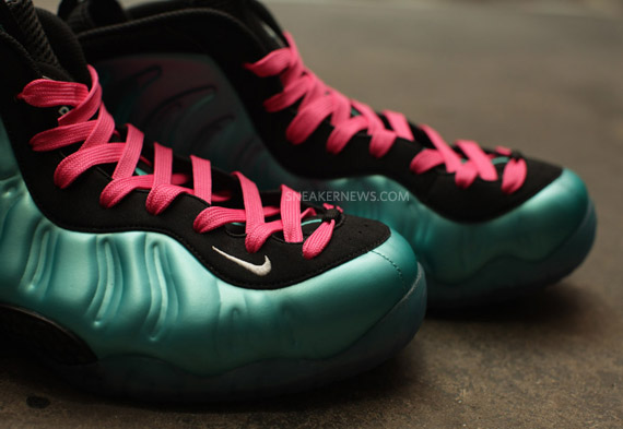 Nike Air Foamposite Pro Retro Black South Beach Lace Swap 11