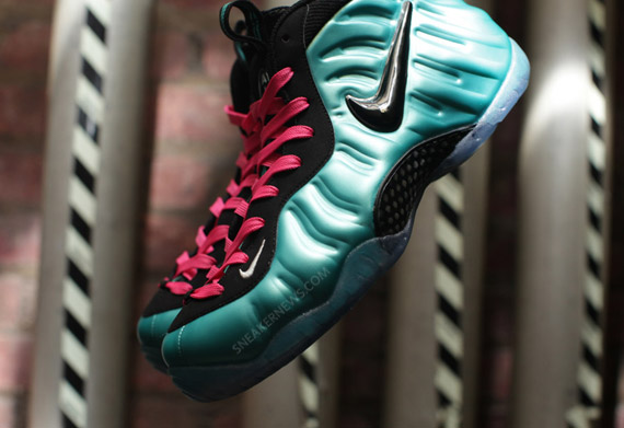 Nike Air Foamposite Pro Retro Black South Beach Lace Swap 12