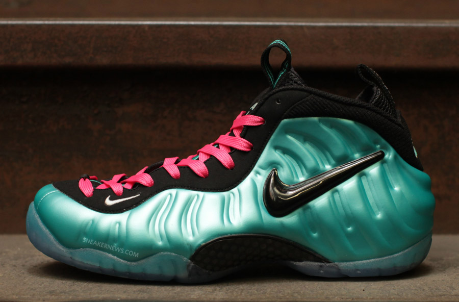 Nike Air Foamposite Pro Retro Black South Beach Lace Swap 14