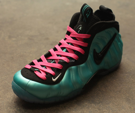 Nike Air Foamposite Pro Retro Black South Beach Lace Swap 3