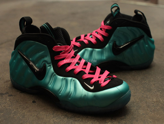 Nike Air Foamposite Pro Retro Black South Beach Lace Swap 4