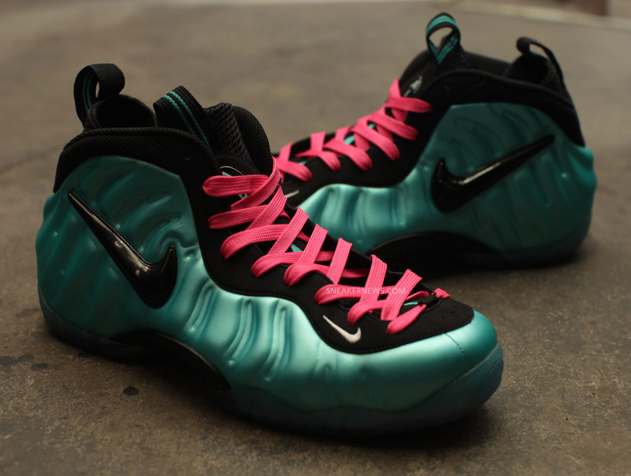 Nike Air Foamposite Pro Retro Black South Beach Lace Swap 41