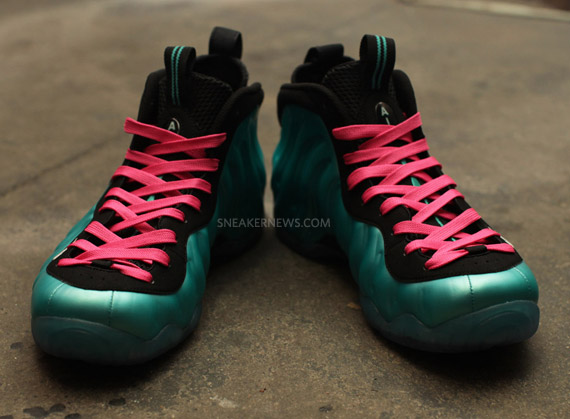 Nike Air Foamposite Pro Retro Black South Beach Lace Swap 5