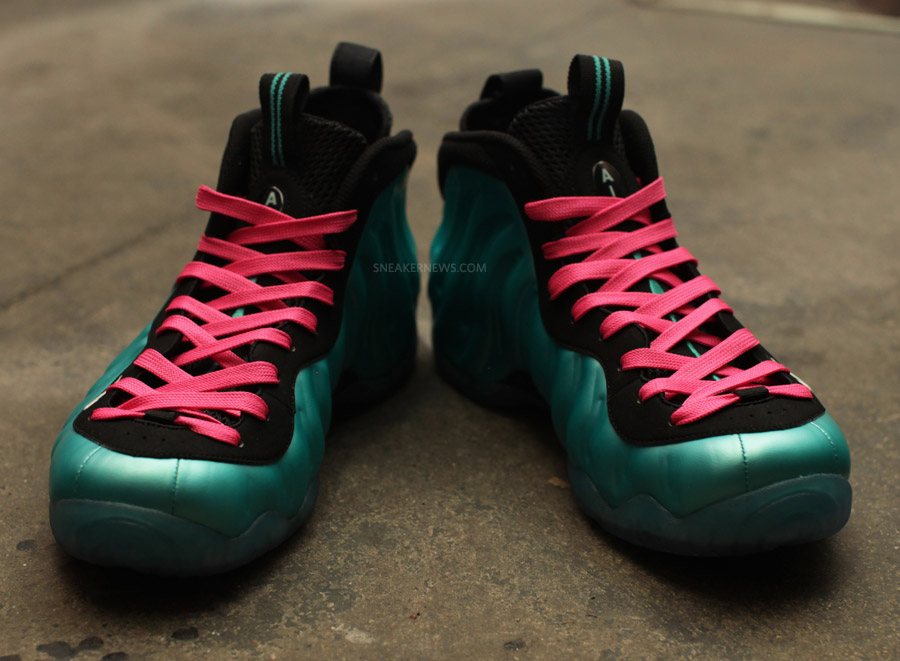 Nike Air Foamposite Pro Retro Black South Beach Lace Swap 51