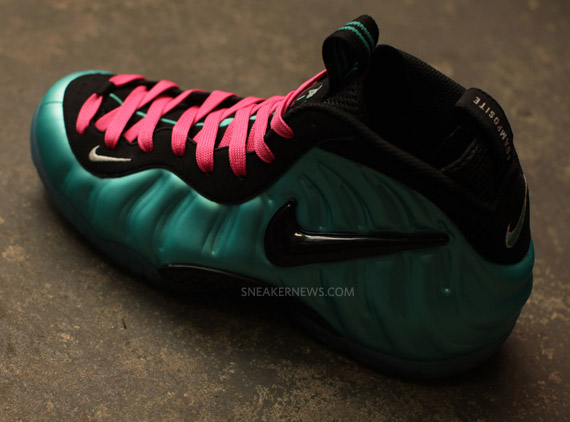 Nike Air Foamposite Pro Retro Black South Beach Lace Swap 6