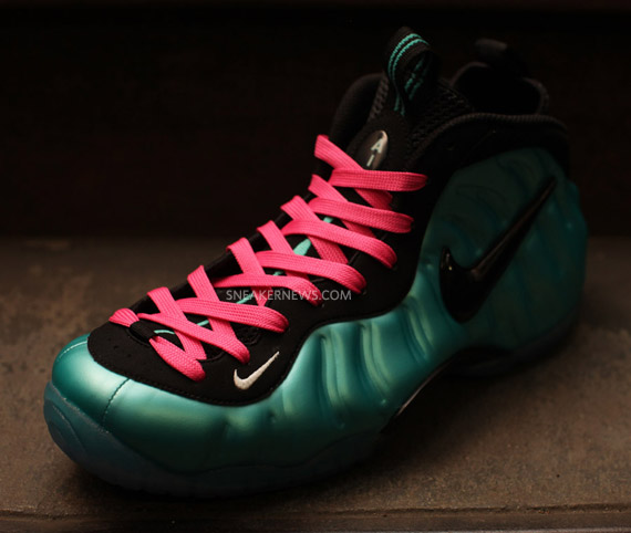 Nike Air Foamposite Pro Retro Black South Beach Lace Swap 7