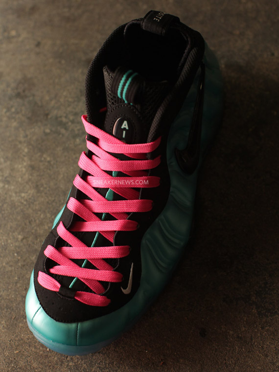 Nike Air Foamposite Pro Retro Black South Beach Lace Swap 8