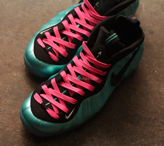 Nike Air Foamposite Pro Retro Black South Beach Lace Swap 9