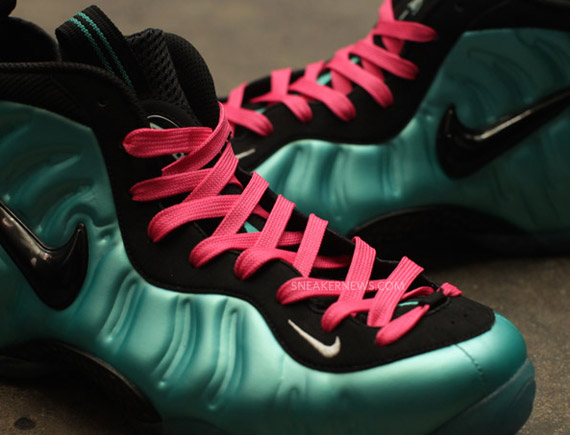 Nike Air Foamposite Pro Retro Black South Beach Lace Swap