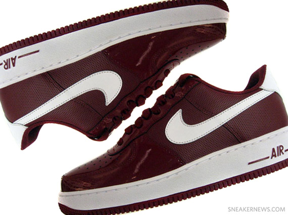 Nike Air Force 1 Burgundy White 1