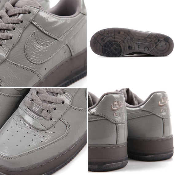 Nike Air Force 1 Low Grey Crinkle Patent 3