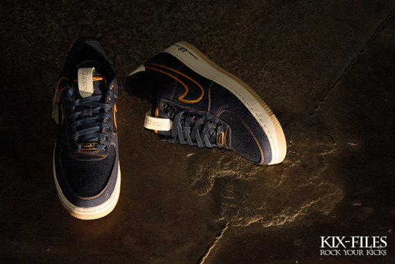 Nike Air Force 1 Low Premium Denim Bronze Kixfiles 04