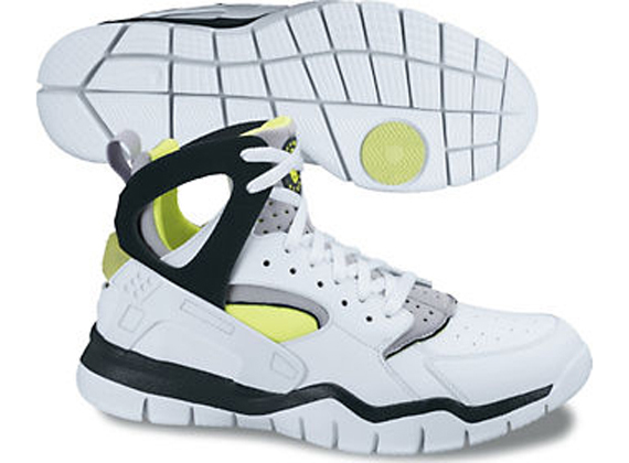 Nike Air Huarache Bball 2012 White Volt Wolf Grey Black Spring 2012